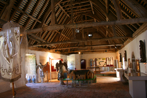 Dormitory at the Abbaye de L'Ile-de-Chauvet, Vendee