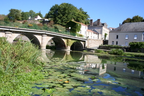 Sevre Nantaise River at Mallievre in the East Vendee